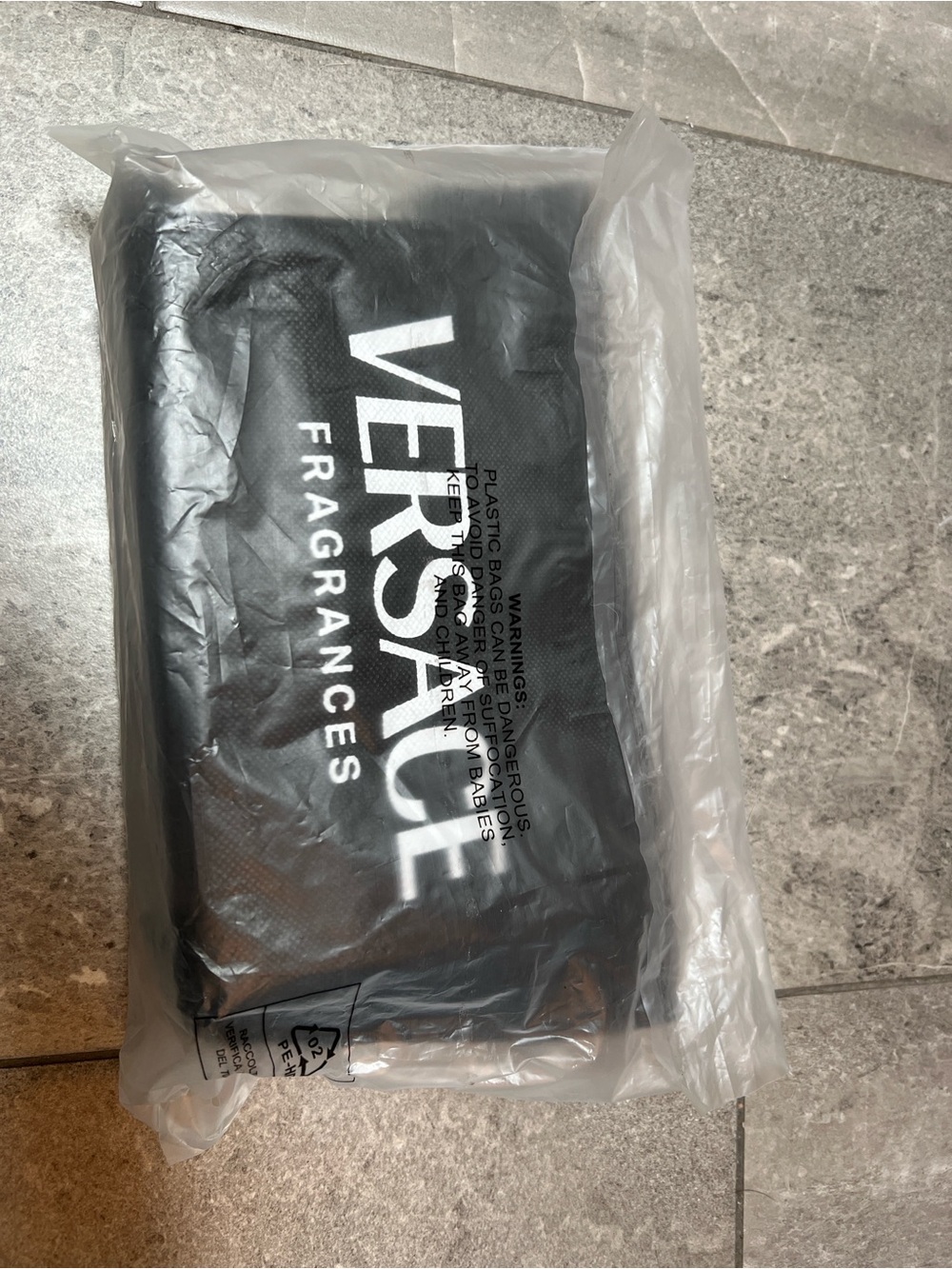 Versace Black Logo Travel Pouch NWT - Picture 2 of 8